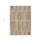 Homeroots 5' X 8' Terra Cotta And Beige Striped Washable Indoor Outdoor Area Rug 631576 - alternate 3