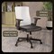 Leisuremod Brio Modern Office Chair with Adjustable Swivel Cotton Upholstered Task Chair BO60W - alternate 2