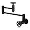 Kingston Brass Wall Mount Pot Filler Faucet, Matte Black KS8100RX - alternate 1
