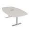 Skutchi Designs Arc Boat Conference Table With Power, 48 in W, 84 in L HAR-ABOT-48X84-T-K458-ESIL - alternate 1