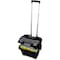 Storex File Box, Plastic, 15 in W, 16 7/8 in D, 14 1/4 in H, Locking Latch Lid Closure, Black STX61507U01C - alternate 1