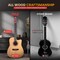 Pyle Steel String Acoustic Guitar Kit, 4/4 Full Size Cutaway All-Wood Guitarra Acustica with Premium PGSTGR007N2 - alternate 2