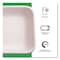 Eco-Products Vanguard Worldview Renewable/Compostable Sugarcane Take-Out Container, 24oz, 8 x 6 x 1, White, 400PK EP-SCRC24NFA - alternate 3