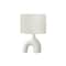 Monarch Specialties Lighting, 25"h, Table Lamp, White Ceramic, Ivory / Cream Shade, Contemporary, Modern I 9665 - alternate 1