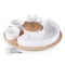 Picnic Time Family Of Brands NFL Minnesota Vikings - Symphony Appetizer Serving Tray Set 949-13-505-183-2 - alternate 1