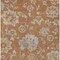 Homeroots 8' X 10' Orange Copper And Gray Floral Washable Indoor Outdoor Area Rug 589497 - alternate 2