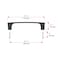 Richelieu 5 1/16-inch (128 mm) Center to Center Matte Black Contemporary Cabinet Pull BP7345128900 - alternate 2