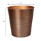 Happimess Nolan Modern Classic Smooth Steel 2-Gallon Wastebasket, Matte Antique Copper HPM1113B - alternate 2