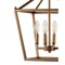 Jonathan Y Pagoda 12" 4-Light Classic Traditional Metal Cage Lantern LED Pendant, Antique Gold JYL7436B - alternate 4