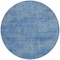 Homeroots 8' Blue Round Washable Indoor Outdoor Area Rug 598808 - alternate 3