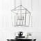 Jonathan Y Pagoda 20" 8-Light Classic Traditional Metal Cage Lantern LED Pendant, Chrome JYL7438C - alternate 3