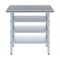 Amgood 18in D x 36in L Stainless Steel Table, Three Undershelves AMG WT-1836-3SH-Z - alternate 2