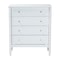 Baxton Studio Lucera Mid-Century White Bobbin Wood 4-Drawer Chest 257-14124-ZORO - alternate 2