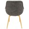 Leisuremod Markley Modern Leather Dining Arm Chair with Gold Metal Legs, Grey, 2PK ECG26GR2 - alternate 4