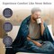 Lavish Home 92"x80" Weighted Blanket with Dolphins Pattern Plush Thick 8 Pound Faux Mink Soft Fuzzy Blanket 66-B-DOLPHINS - alternate 3