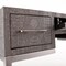 Homeroots Modern Gray and Silver Faux Snakeskin Desk 402070 - alternate 3