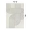 World Rug Gallery Modern Abstract Lines Weather Resistant Reversible Indoor/Outdoor Rug 7 ft 10 in x 10 ft Black WR110BLACK8X10 - alternate 5
