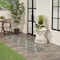 Homeroots 6' Charcoal And Beige Botanical Leaves Indoor Outdoor Runner Rug 564011 - alternate 3