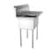 Koolmore 2 Compartment Stainless Steel NSF Commercial Kitchen Prep & Utility Sink with Drainboard SB121610-16R3 - alternate 3
