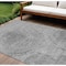 Homeroots 10' X 14' Gray Silver And Charcoal Abstract Washable Indoor Outdoor Area Rug 582799 - alternate 1