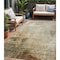 Homeroots 5' X 8' Linen Black And Copper Abstract Washable Indoor Outdoor Area Rug 605948 - alternate 1