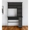 Homeroots 43" Gray Computer Desk With Hutch 403841 - alternate 3