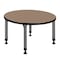 Regency Round Kee Height Adjustable Classroom Activity Table, 30 in W, 30 in L, Noble Oak TB30RNDNOAPGY - alternate 3