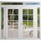 Vdomdoors Front Exterior Prehung Metal-Plastic Double Doors Clear Glass / MANUX 8100 White Silk / Office Comm MANUX8100DEXD-WS-W16+72+16xH80+14-LH-I - alternate 1