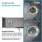 Wrightmaster 30 in. Drop-In Single Bowl 20 Gauge Black Stainless Steel Kitchen Sink with Drain and Hook ZOR-BL01D302208 - alternate 5
