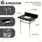 Kingston Brass 30" Black Granite Console Sink with Brass Legs, 8-Inch, 3-Hole, Black Granite/Polished Chrome KVPK30KBSQ1 - alternate 2