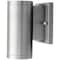 Sunlite 6in. LED Brushed Nickel Outdoor Tubular Wall Sconce Light Fixture, 30K/40K/50K, Dimmable 49204-SU - alternate 2