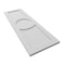 Ekena Millwork True Fit PVC Center Circle Arts & Crafts Fixed Mount Shutters, White, 12W x 48H, PR TFP001AC12X048WH - alternate 4