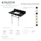 Kingston Brass 36" Black Granite Console Sink with Brass Legs, 8-Inch, 3-Hole, Black Granite/Matte Black KVPK3630KBSQ0 - alternate 2
