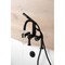 Kingston Brass 7" Center Deck-Mount Clawfoot Tub Faucet with Hand Shower, Matte Black AE8400CG - alternate 2