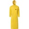 Ironwear 60" PVC/Poly Flame Retardant Raincoat with Corduroy Collar, Yellow, Small 9221-YFR-SM - alternate 1