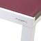 Leisuremod Marlin Patio Chaise Lounge Chair with White Aluminum Frame, Burgundy MLW-77BRG - alternate 2