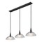 Z-Lite Lunelle Matte Black 3 Light Linear Chandelier 3051P12-3L-MB - alternate 1