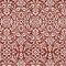Homeroots 8' X 10' Red And Ivory Damask Washable Indoor Outdoor Area Rug 595190 - alternate 3