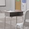 Flash Furniture 31.25 H, 24 W X Laminate, Steel, Gray Granite/Silver FD-DESK-GY-GY-GG - alternate 6