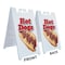 Signmission Hot Dogs, A-Frame & 2 Decals Installed, Heavy-Duty Plastic Frame SBHD-D-2436-Hot Dogs - alternate 3