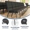 Flash Furniture Dark Gray Fabric Church Chair, PK4 4-FD-CH02185-SV-DKGY-GG - alternate 7