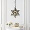 Jonathan Y Stella 12" Moravian Star Metal/Clear Glass LED Pendant, Oil Rubbed Bronze/Mercury Glass JYL9072A - alternate 2
