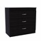 Homeroots 31" Black Three Drawer Dresser 472119 - alternate 4