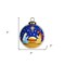 Homeroots Silent Night Hand Painted Mouth Blown Glass Ornament 477474 - alternate 2