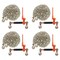 Mytee Products 4PK 5/16in-3/8inRatchet Folding Load Binder w/Grab Hook & 4PK 5/16inx12ft Tow Chain, 4PK CBRSFH56x4-CH12-KIT - alternate 1