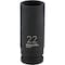 Channellock 1/2'' Drive 22 mm 6-Point Deep Metric Impact Socket 302920 - alternate 1