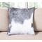 Homeroots 18" Gray and White Cowhide Throw Pillow 544619 - alternate 1