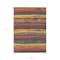 Homeroots 8' X 10' Granite Gray Copper And Yellow Striped Washable Indoor Outdoor Area Rug 598893 - alternate 2