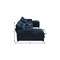 Homeroots 55" Blue Fabric Modular USB Sleeper Sofa 568288 - alternate 2
