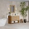James Martin Vanities Solene 48 in. Single Vanity, Seaside Oak, w/ 3 CM Lime Delight Quartz Top D225-V48-SSO-3LDL - alternate 2
